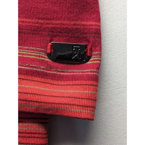 Nike Tiger Woods Collection Polo Shirt Mens Large Red Short Sleeve Dri-Fit Golf - Picture 7 of 9